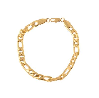 China Environmental Friendly Fashion Bangle 18k Gold Plated Trendy Bangle Jewelry Hip Hop Bangle for sale