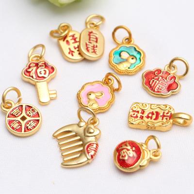 China Chinese Style Trend Lucky Pendant Accessories Jewelry Making DIY Traditional Pendant for sale