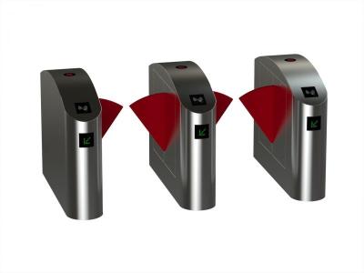 China New Fingerprint access control flap turnstile with double core for sale