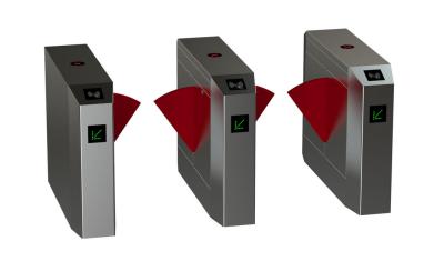 China Security crowd control durable flap turnstile with fingerprint device for sale