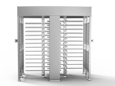 China Double Lane Full Height Turnstile 304 / 316 Stainless Steel Turnstiles with FCC CE Approved for sale