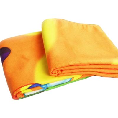 China Microfiber Beach Towel Bath Towel Water Absorption Velvet Swimming Double Sided Quick Dry Viable Border Bath Towel for sale