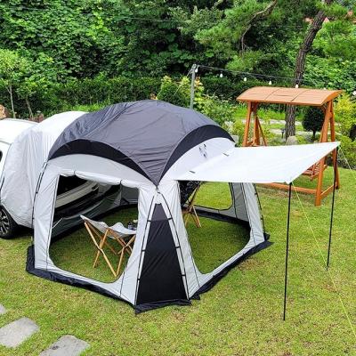 China Extended Type 2022 New Arrivals 3x3 Portable 6 Person Portable Awning Trailer Tailgate Suv Car Luxury Camping Tent for sale