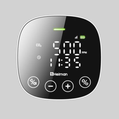 China NEW Touch Screen HEIMAN CO2 Full Touch Screen Air Detector Condition Monitor 10 Years Lifetime for sale