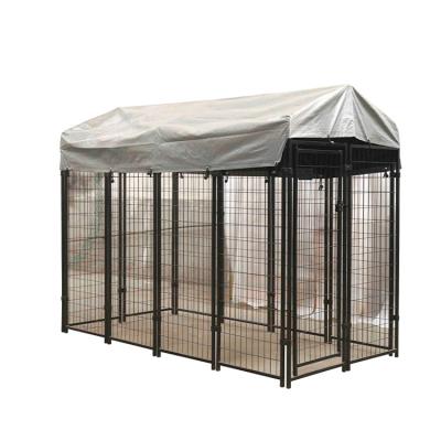 China Viable Wholesale Metal Stainless Steel 48 42 36 Inch Dog Cage With Tray Thicken Wire Dog Pet Iron Crate With Best Price for sale