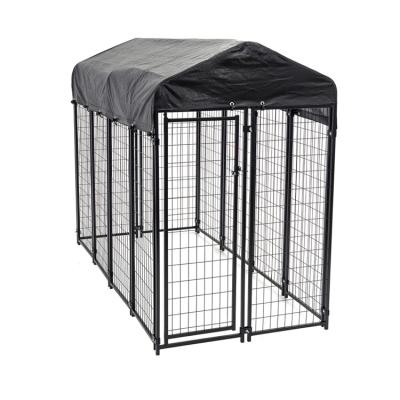 China 3m*1.8m*2mgalvanized chain link dog racing kennel/sustainable kennel/outdoor pet cages with roof or not for sale