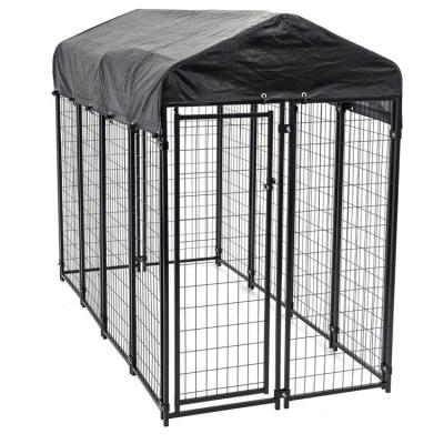 China Outdoor Wholesale Breathable Large Mesh Welded Dog Cage Pet House for sale