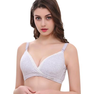 China Antibacterial Breathable Care Bra Crossover Maternity Nursing Bra for sale