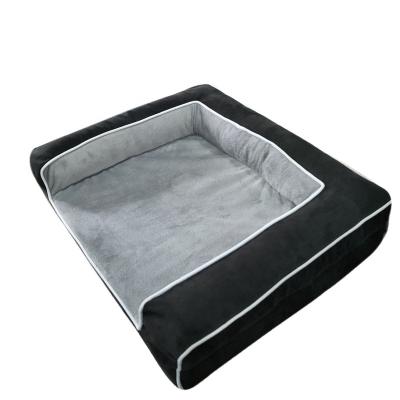 China Sustainable Large Shredded Custom Orthopedic Breed Memory Foam Dog Bed Indoor Waterproof for sale