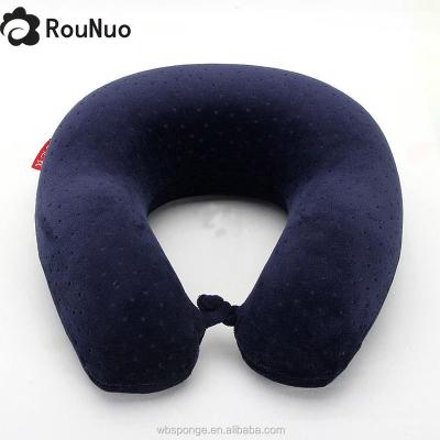 China Anti Snore Memory Foam Cotton Neck Travel U Shaped Pillow for sale