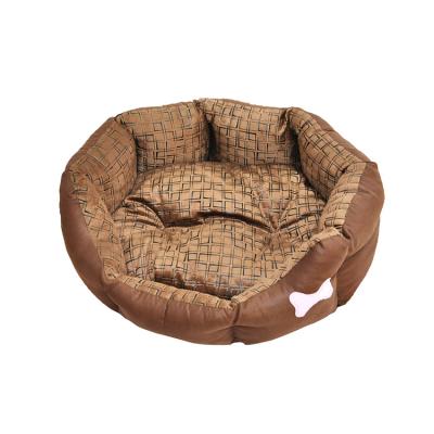 China China Wholesale Custom Plush Canvas Sleeping Warmer Small Cat Pet Bed for sale