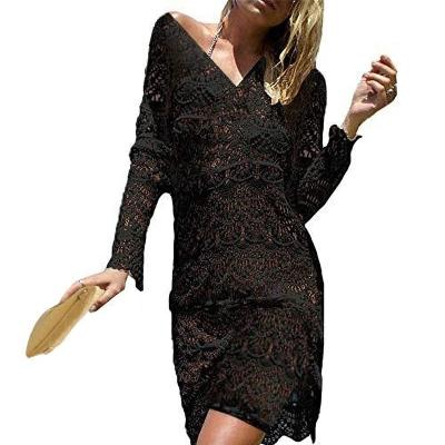 China 2022 Antibacterial Hot Plus Size Swimwear Cover Up Beach Bathing Suit Dress for sale