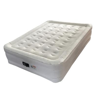 China Honeycomb Structure TPU Air Mattress Raised Blow Up Bed Inflatable Air Mattress With Built-in Electric Pump for sale