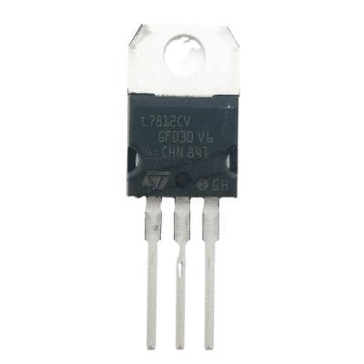 China L7812CV standard straight package TO-220 three-terminal regulator tube/transistor socket TO-220 new original for sale