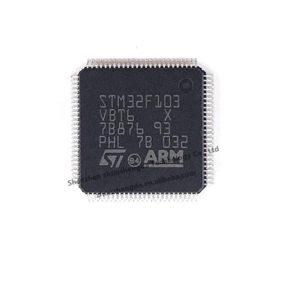 China New original microcontroller standard 32-bit chip package LQFP100 integrated circuit STM32F103VBT6 for sale