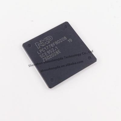 China BRAND NEW RISC MICROCONTROLLER standard, 32-bit, FLASH, CMOS, PQFP-208 LPC1778FBD208 IC for sale