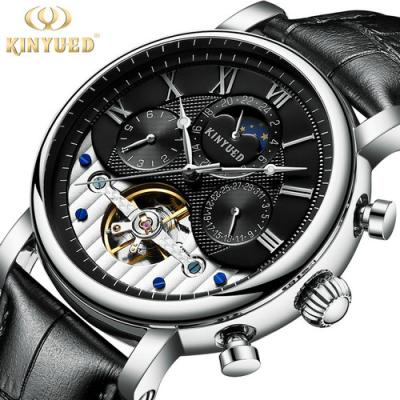 China 2021 KINYUED J018 Full Calendar Men Automatic Mechanical Luxury Brand Date Show Watches Wrist for sale