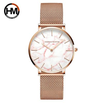 China 2021 Latest Hannah Martin ST36 Women's Waterproof Single Dial Women Watches Quartz Watch Water Resistant for sale