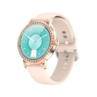 China Automatic Date 2021 Menstrual Cycle GW25 Disc Smartwatch For Lady Girls Metal Strap Health Reminder Smart Watch for sale