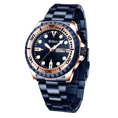 China 2021 Luxury Biden Date 0239 Relogio Masculino Automatic Quartz Wristwatches Water Resist Business Men's Stainless Steel Watch for sale