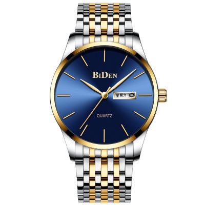 China 2021 Date Biden 0264 Private Label Man Automatic Quartz Watches Single Dial Designer Waterproof Mens Luxury Watch for sale