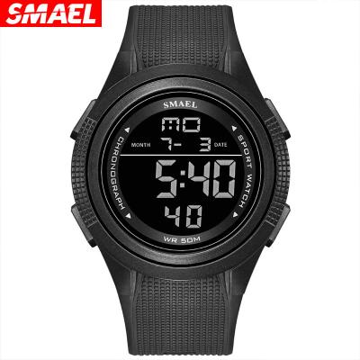 China Smael Alarm 2021 1220 Fashion Boys Sports Mens Digital Watch LED Functional Luminous Silicone Chronograph Waterproof Sports Wristwatches for sale