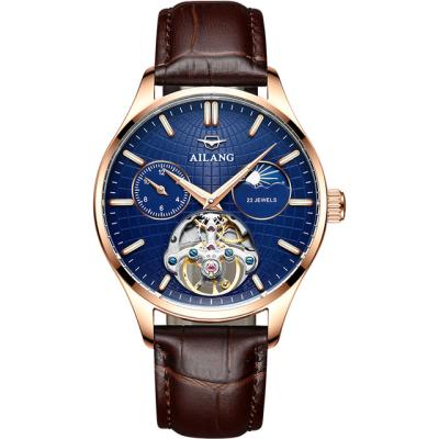 China 2021 Automatic Date Ailang 8607C Fashion Tourbillon Men Automatic Watches Waterproof Mechanical Luminous Luxury Watch for sale