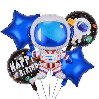 China 5Pcs Self-Sealing Astronaut Foil Balloon Package Contain 18