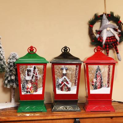 China Hanging Snowfall Lanterns Music Lights Christmas New European Style Western Style Christmas Decorations Children's Gifts for sale