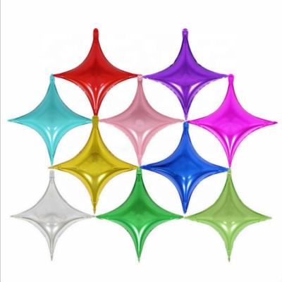 China 10 Inch Star Foil Helium Self-Sealing Four-pointed Balloons Party Decoration Baby Shower Girl Princess Balloons Party Supplies Wedding for sale