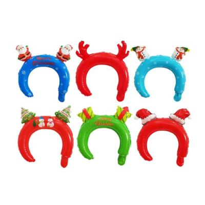 China Self-Sealing Headdress Animal Giraffe Hats Cartoons Wear Headband Foil Balloon For Christmas Theme Party Decoration for sale