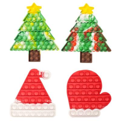 China Waterproof Newcomer 2021 Popular Christmas Fidget Advent Calendar Stress Relief Fidgeting Toys Push Bubble Christmas Sensory Noises for sale