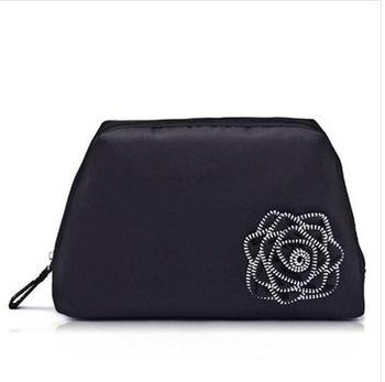 China New Arrival Elegant girls beautiful cosmetic bag Wsh Bag with Flower for travel for sale