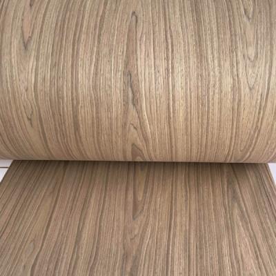 China Teak Wood Flooring Veneer 0.45mm Fire Resistant Custom Engineered Facing for sale