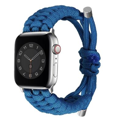 China Adjustable Sports Strap Replacement Wristband Strap Nylon Woven Watch Bands For Apple Watch 40MM 44MM 38MM 45MM for sale