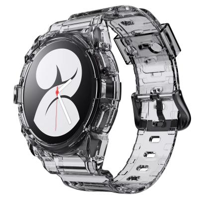 China Smart Sports Strap 40mm Reloj Watch Bands For Samsung Galaxy Watch 4 TPU Soft Transparent Band For Samsung Watch 4 for sale