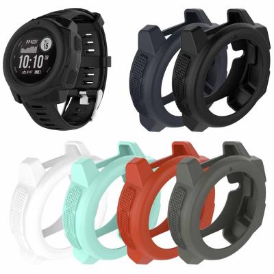 China Sports Band Case for Garmin Instinct Watch Protective Case, Soft Silicone Protector Frame Sleeve Bumper for Garmin Instinct Band Cover for sale