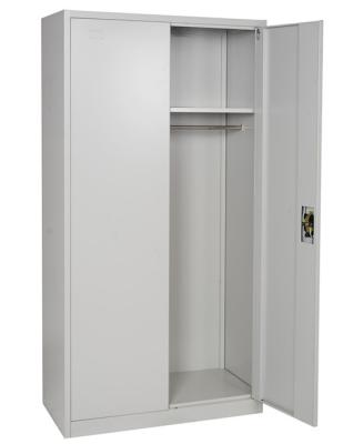 China Modern Power Coated Easy Compile Steel Double Door Bedroom Wardrobe Design for sale