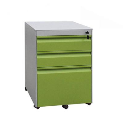 China Customized China Made Steel Office Storage Furniture 3 Drawer Mobile Pedestal Filing Cabinet for sale