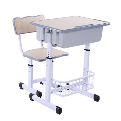 China Modern High Quality Metal School Office Colorful Used School Use Desk And Chair for sale