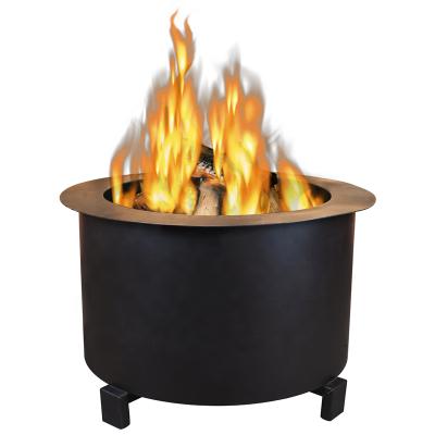 China Modern Outdoor Wood Garden Style Metal Fire Pit Stove Burning Fire Bowl for sale