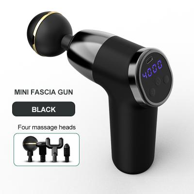 China New Product Mini Brushless Gun 20 Speeds Rechargeable Vibration Portable Massage Gun for sale