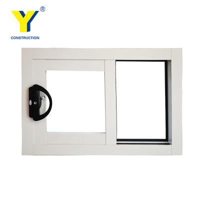 China Energy Efficient Aluminum Frame Double Sash Windows Exterior Horizontal Sliding Sash Windows for sale