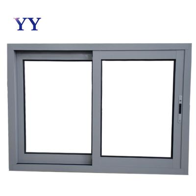 China Magnetic Cheap Office Sliding Window Glass Screen Hurricane Screen Glass Sliding Windows for sale