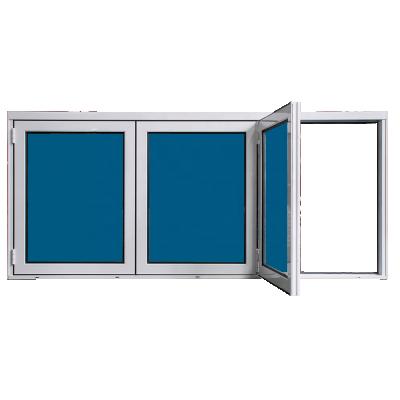 China American Large Area Opening Screen NFRC Stamdard Style Useful Aluminum Bi-Folding Windows For Villa for sale