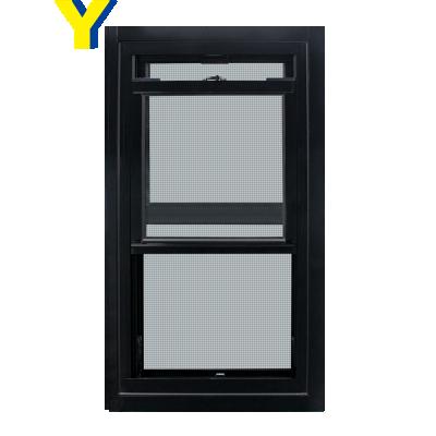 China High Quality Aluminum Magnetic Screen Double Glazing Double Hung Window Impact for sale