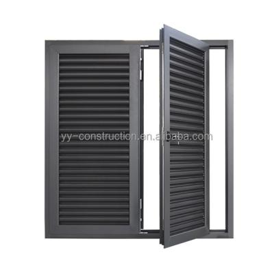 China NFRC AS2047 New Design Convenient Standard Exterior Louvre Sun Aluminum Shutters for sale