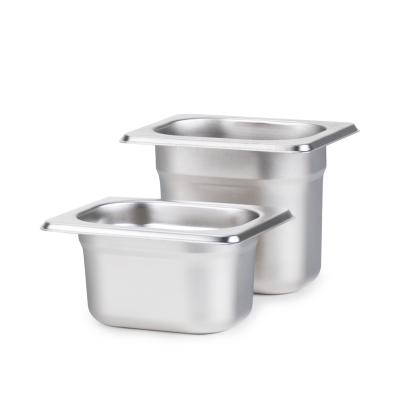 China Gastronorm food container pans, European 1/12 stainless steel hotel food pans for canteens, restaurants, cafeterias etc. for sale