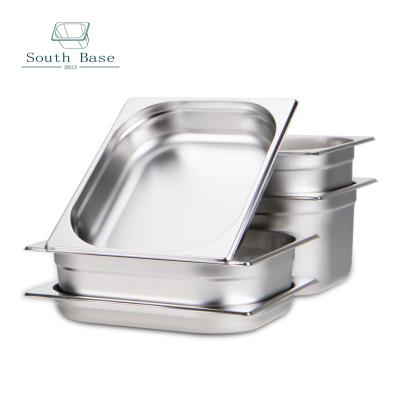 China Gastronorm food container pans, European 1/2 stainless steel hotel food pans for canteens, restaurants, cafeterias, shops, snack bars etc. for sale