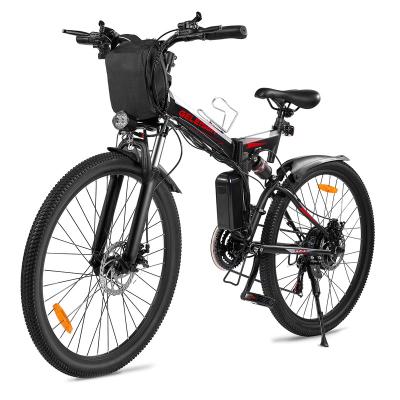 China Custom Wholesale Adult Electric Bike 26 Mountain Electric Bike 27.5 28 29 Inch Speed ​​Full Suspension Mountain Bike 21 MTB E-Bike for sale